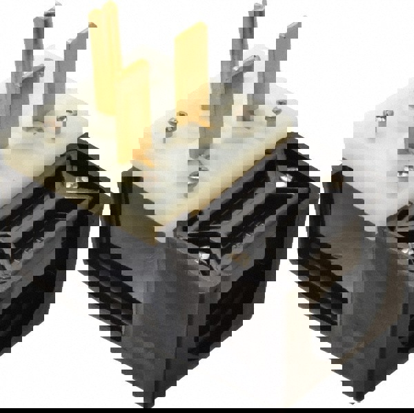 Straight Blade Plug: 6-30P, 250VAC, Black & White